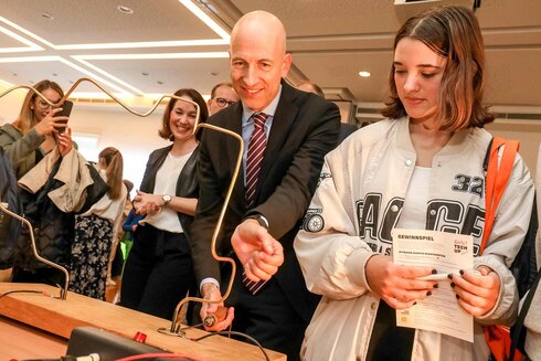 Bundesminister Kocher beim Girls! TECH UP 2022