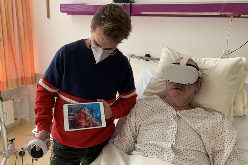 Begleitet einen virtuellen Tauchgang ermöglichen